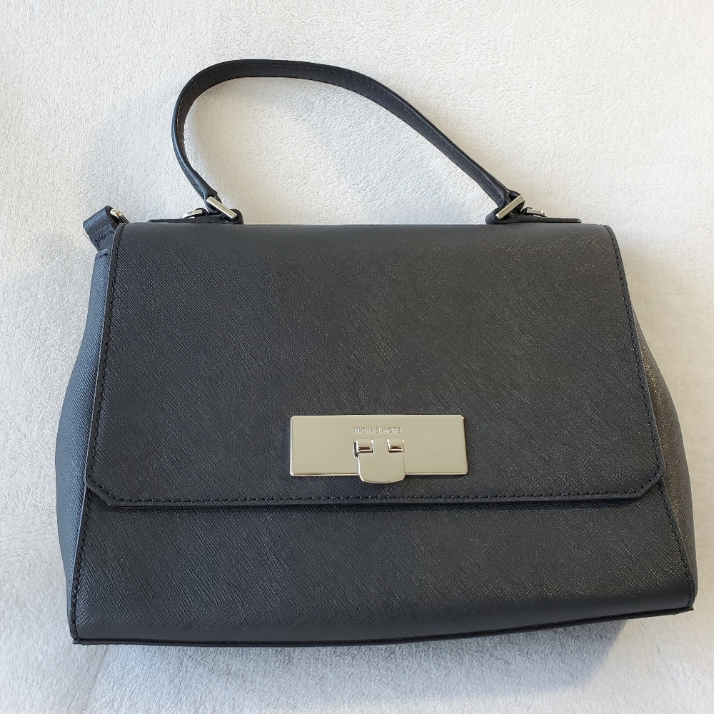 Michael Kors Black Satchel Crossbody Bag